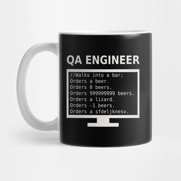 QA Engineer Walks Into A Bar by teepublicdesigns